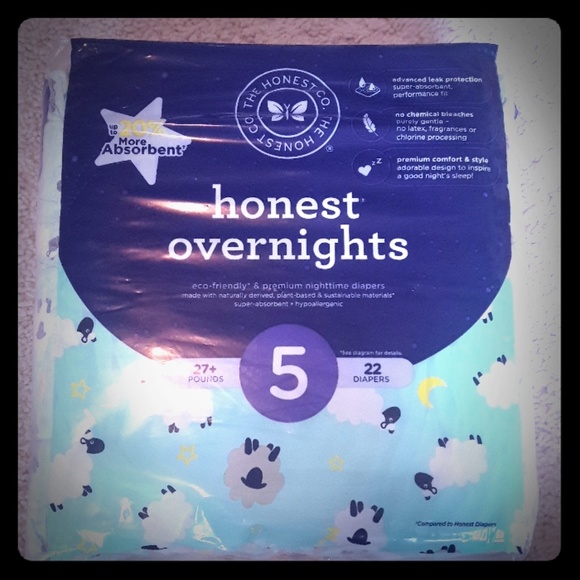 honest overnight diapers size 5